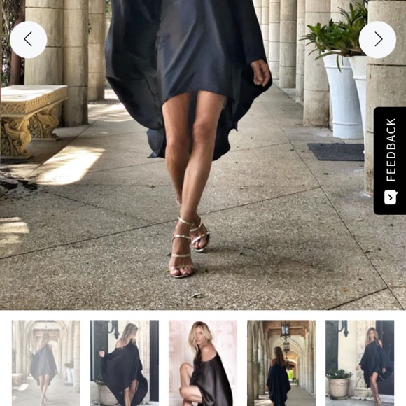 Ramona LaRue Riri black silk kaftan - Picture 5 of 9